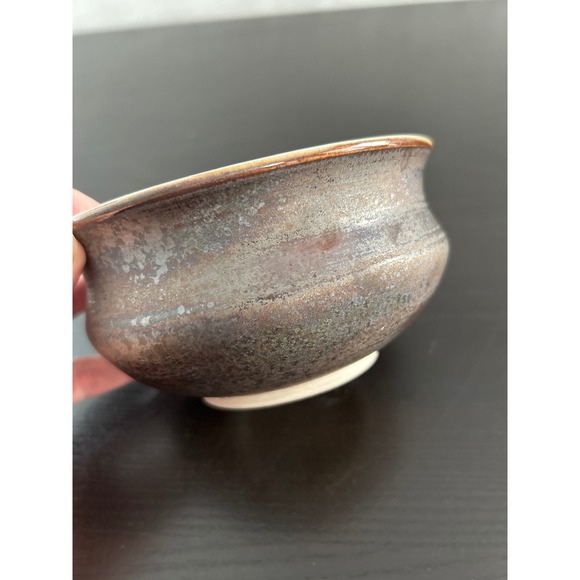 Studio Pottery Signed Iridescent Glaze Soup Bowl 2012 Handcrafted Ceramic Art - Picture 5 of 5